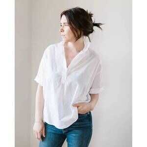 NEW A SHIRT THING delilah cabo shirt in white